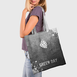 Сумка-шопер Green Day - grey gradient по-центру, цвет: 3D-принт — фото 2