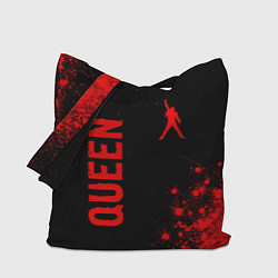 Сумка-шопер Queen - red gradient вертикально, цвет: 3D-принт