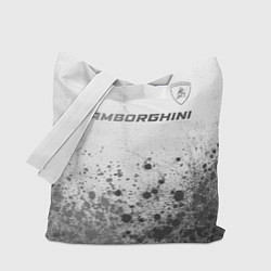 Сумка-шопер Lamborghini - white gradient посередине, цвет: 3D-принт