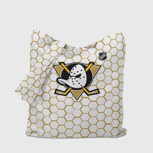 Сумка-шоппер Анахайм Дакс - белые соты / 3D-принт – фото 1