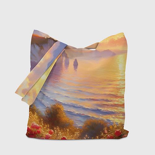Сумка-шоппер Рассветный залив / 3D-принт – фото 1