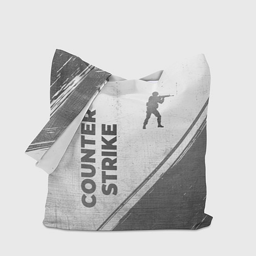 Сумка-шоппер Counter Strike - white gradient вертикально / 3D-принт – фото 1