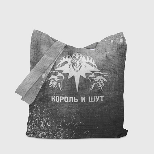 Сумка-шоппер Король и Шут - grey gradient / 3D-принт – фото 1
