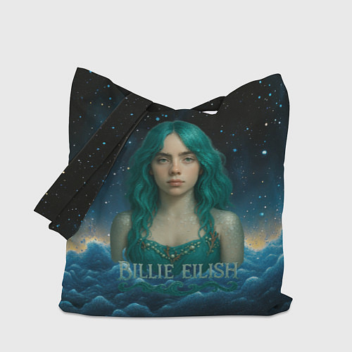 Сумка-шоппер Билли Айлиш русалка / 3D-принт – фото 1