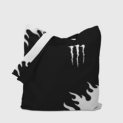 Сумка-шоппер Monster energy белый огонь