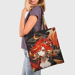 Сумка-шопер Mavuika Genshin Impact, цвет: 3D-принт — фото 2
