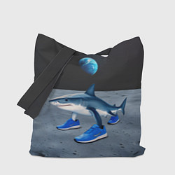 Сумка-шопер Акула мем, тралалеро тралала, цвет: 3D-принт