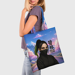 Сумка-шопер Ниндзя Билли Айлиш, цвет: 3D-принт — фото 2