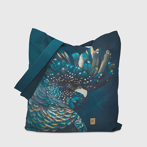 Сумка-шоппер Попугай акварельный - big picture / 3D-принт – фото 1