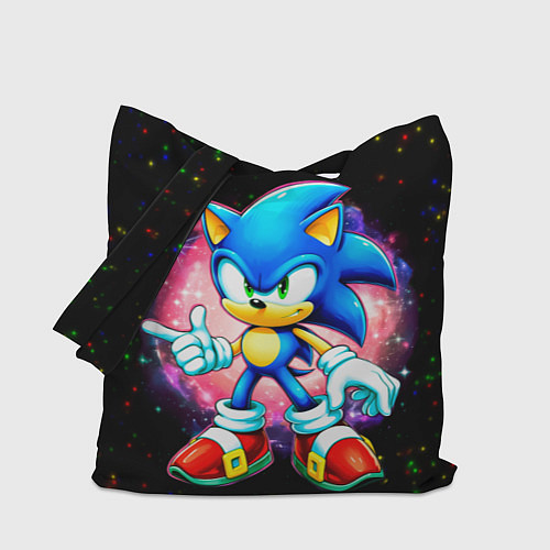 Сумка-шоппер Sonic in space / 3D-принт – фото 1