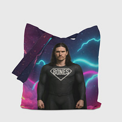 Сумка-шопер Bones в образе супергероя, цвет: 3D-принт