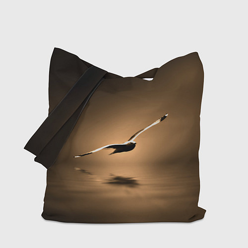 Сумка-шоппер Летящая птица / 3D-принт – фото 1