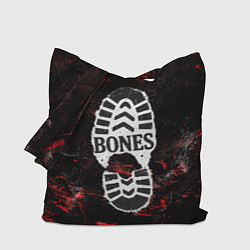 Сумка-шоппер Bones лого в стиле следа ботинка