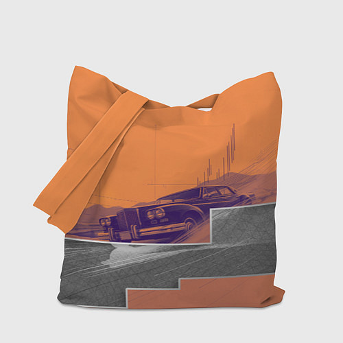 Сумка-шоппер Элитное авто в пустыни / 3D-принт – фото 1