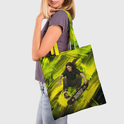 Сумка-шопер Bones скейтер, цвет: 3D-принт — фото 2