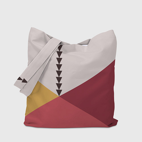 Сумка-шоппер Колор-блок фруктовый чиа пудинг / 3D-принт – фото 1