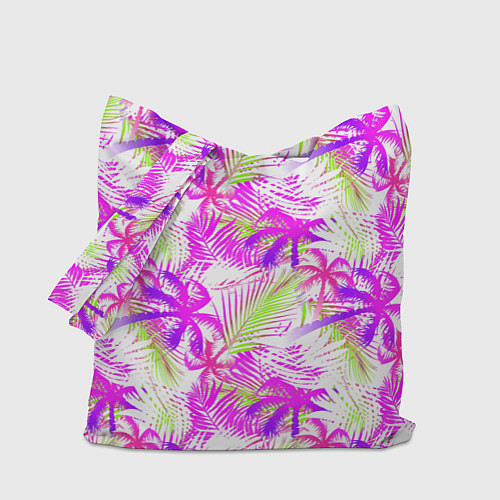 Сумка-шоппер Palm tree pink / 3D-принт – фото 1