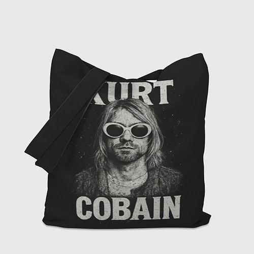 Сумка-шоппер Курт Кобейн - гранж-арт / 3D-принт – фото 1