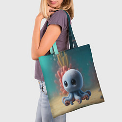 Сумка-шопер Блуберрини Октопусини мем, цвет: 3D-принт — фото 2