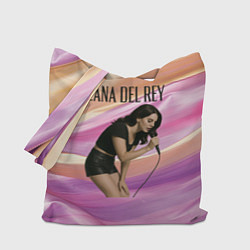Сумка-шоппер Lana Del Rey поет в микрофон