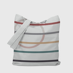 Сумка-шопер Stripes and circle, цвет: 3D-принт