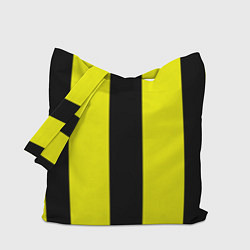 Сумка-шопер Color yellow black line, цвет: 3D-принт