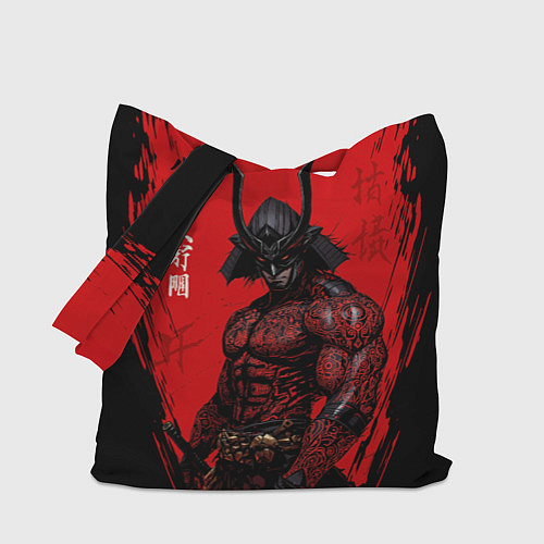 Сумка-шоппер Демон Они самурай / 3D-принт – фото 1