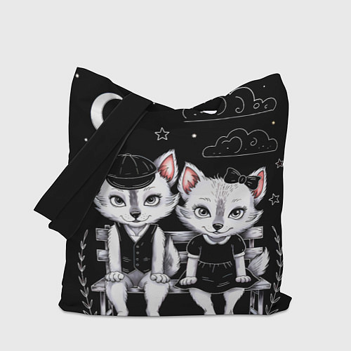 Сумка-шоппер Чёткие волчата / 3D-принт – фото 1