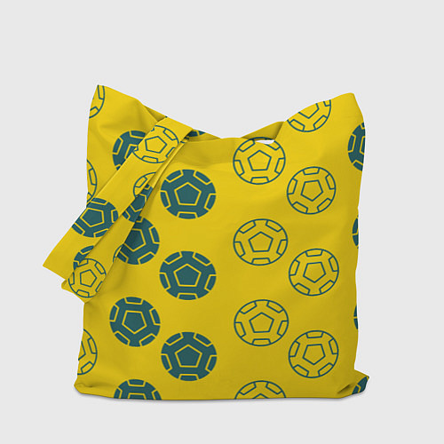Сумка-шоппер Ряды из спортивных мячей / 3D-принт – фото 1