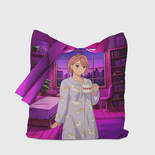 Сумка-шоппер Дандадан Сиратори Айра с кофе / 3D-принт – фото 1