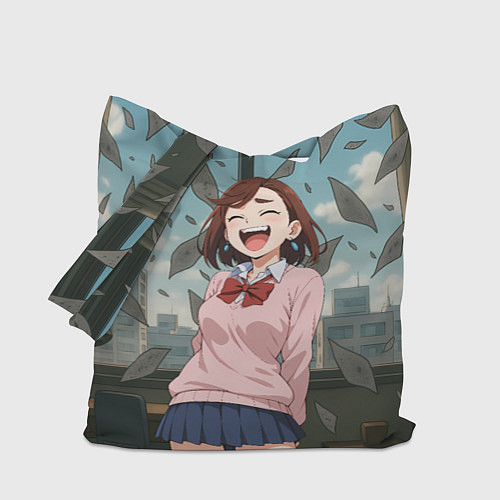 Сумка-шоппер Сиратори Айра смеется - Дандадан / 3D-принт – фото 1