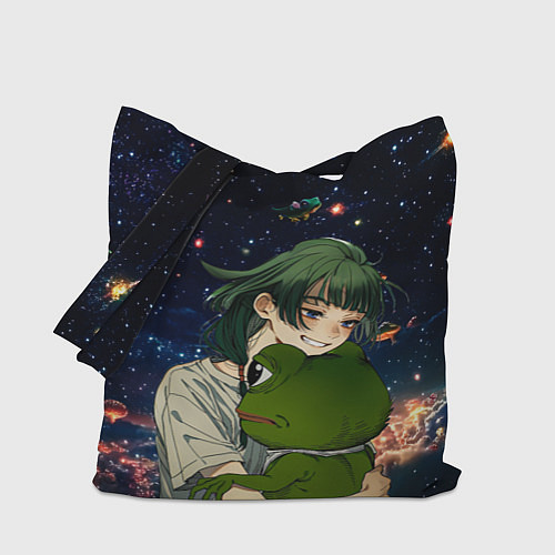 Сумка-шоппер МаоМао и Лягушонок Пепе - Монолог Фармацевта / 3D-принт – фото 1