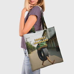 Сумка-шопер Boneca Ambalabu мем, цвет: 3D-принт — фото 2