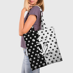 Сумка-шопер Doom x roblox pattern, цвет: 3D-принт — фото 2