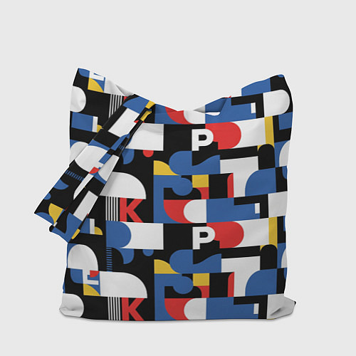 Сумка-шоппер Геометрия букв / 3D-принт – фото 1