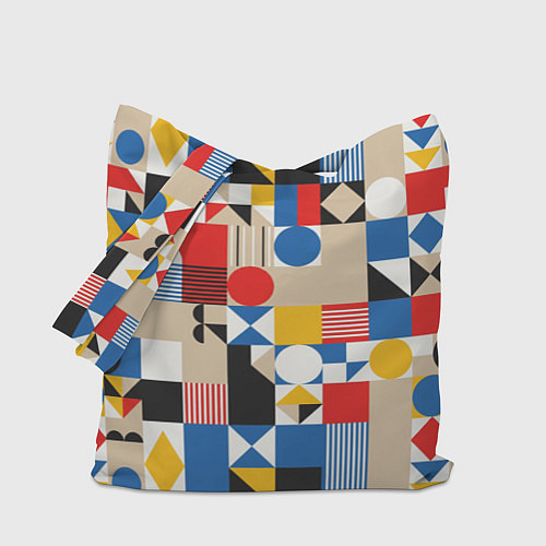 Сумка-шоппер Геометрический балаган / 3D-принт – фото 1