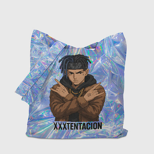 Сумка-шоппер XXXTentacion - скрещенные руки / 3D-принт – фото 1