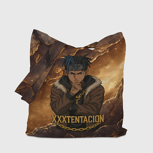 Сумка-шоппер XXXTentacion anime style / 3D-принт – фото 1