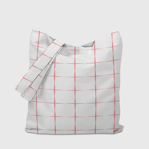 Сумка-шоппер Color white red crosses / 3D-принт – фото 1