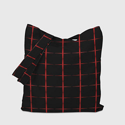 Сумка-шоппер Color black red crosses