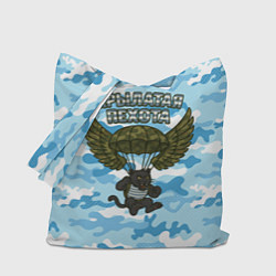 Сумка-шопер Крылатая пехота - пантера, цвет: 3D-принт
