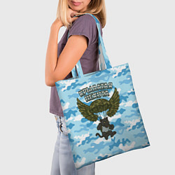 Сумка-шопер Крылатая пехота - пантера, цвет: 3D-принт — фото 2