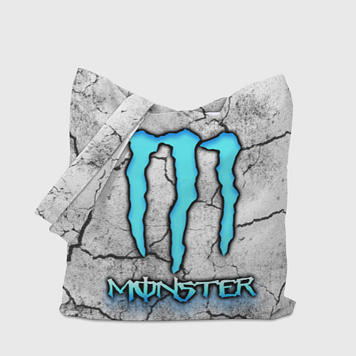 Сумка-шоппер Monster energy - светлый / 3D-принт – фото 1