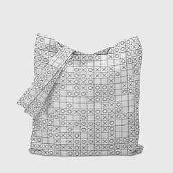 Сумка-шопер Крестики - нолики, цвет: 3D-принт