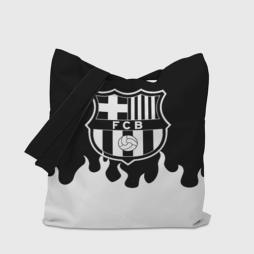 Сумка-шоппер Барселона белый огонь / 3D-принт – фото 1