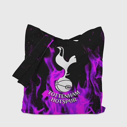 Сумка-шоппер Тоттенхэм неоновый огонь / 3D-принт – фото 1