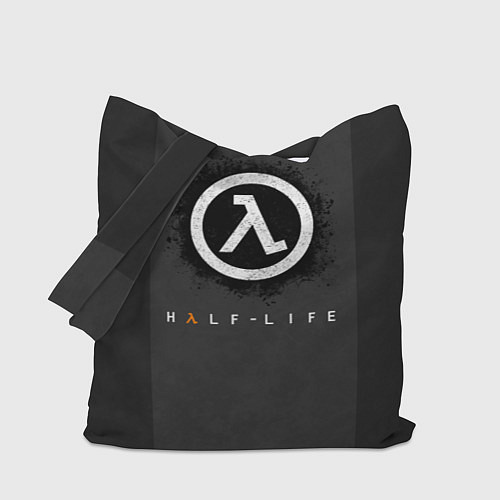 Сумка-шоппер Symbol of game Half-Life is a lambda in a circle / 3D-принт – фото 1