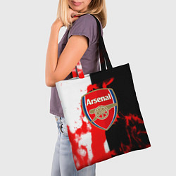 Сумка-шопер Арсенал огонь, цвет: 3D-принт — фото 2