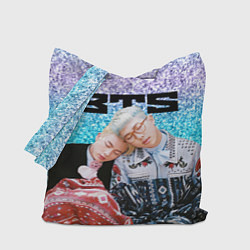 Сумка-шоппер BTS блестящий градиент