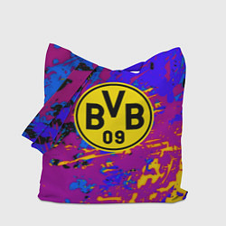 Сумка-шопер Borussia абстрактные краски, цвет: 3D-принт
